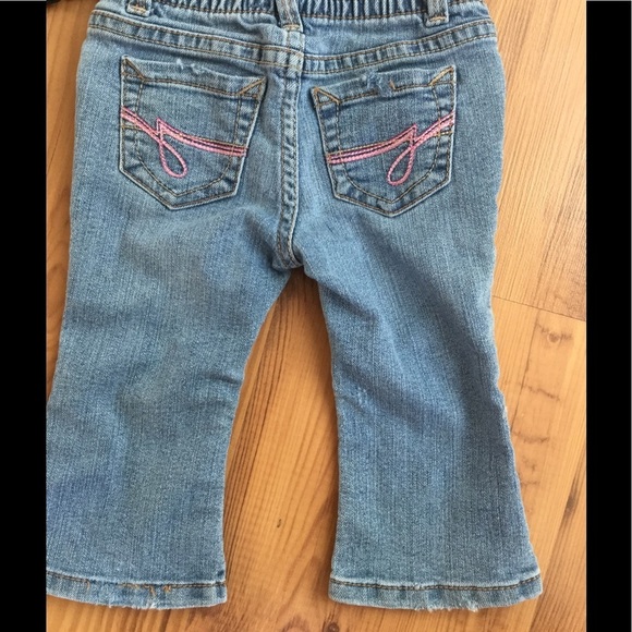 Little girls Jordache distressed jeans 12 months - Picture 4 of 4